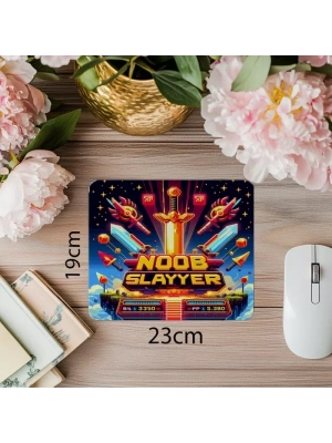FPS Tarzı Gamer Mouse Pad – Noob Avcısı - 19x23 cm 2 mm Dikdörtgen İthal Baskılı Mouse Pad
