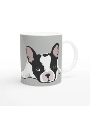 French Bulldog Aşkı Temalı Baskılı Kupa Bardak