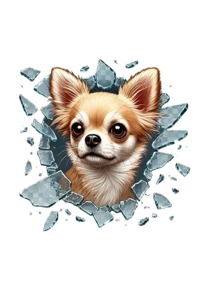 Fulcar Köpek Tasarımlı Araç Stickerı