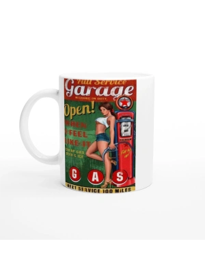 Full Service Retro Benzinlik Kupa Bardak