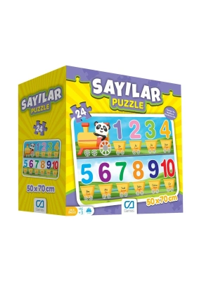 Games Sayılar Yer Puzzle 50x70cm 24 Parça 5134