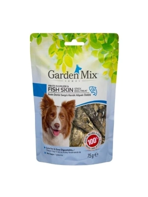 Garden Mix Balık Derisi Sargılı Kemik Köpek Ödülü 75 Gr 1 Adet
