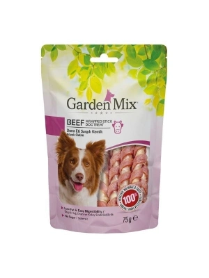 Garden Mix Dana Eti Sargılı Kemik Düşük Yağlı Şekersiz Stick Köpek Ödül Maması 1 Adet 75 Gr