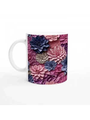 Gece Gülü ve Lavanta Kupa Bardak