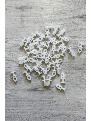 Geçmeli Sistem 75 adet Tül ve Perde Düğmesi Sağlam Korniş Halkası