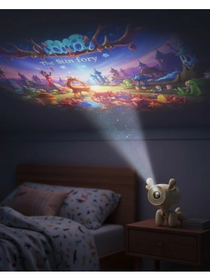 ® Geyik Tasarımlı Akıllı Projeksiyon 4K Destekli 500 ANSI Lümen