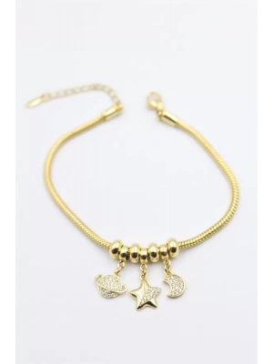 Gezegen Charm Bileklik - Altın