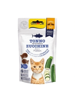 Gimcat Crunchy Snacks Ton Balıklı ve Kabaklı Tahılsız Kedi Ödül Maması 1 Adet 50 Gr