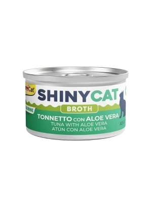 Gimcat Shinycat Broth Sos İçinde Aloe Veralı ve Ton Balıklı Yetişkin Konserve Kedi Maması 70 Gr