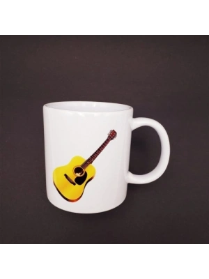 Gitar Tasarımlı Seramik Kupa
