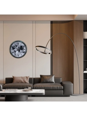 Global  40 Cm Metal Duvar Saati