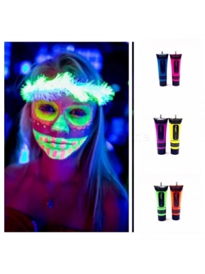 Glow Stick Boya Fosforlu Krem Boya 12 Adet