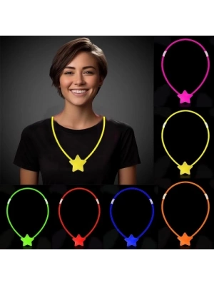 Glow Stick Yıldız Kolye