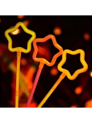 Glow Yıldız Asa 6 Renk 6 Adet