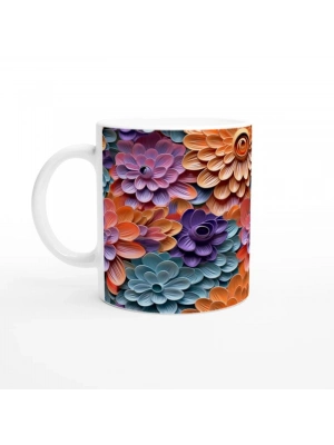 Gökkuşağı Çiçek Bahçesi Kupa Bardak