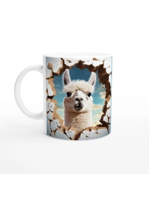 Gökyüzü Temalı Lama Baskılı Kupa Bardak