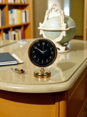 ® Gold Harmony 25 x 20 Gold Metal Masa Saati