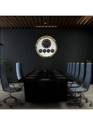 ® Gold Modern 52 Cm Dünya Saati