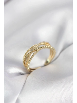® Gold Renk Sarmal Model Kadın Yüzük