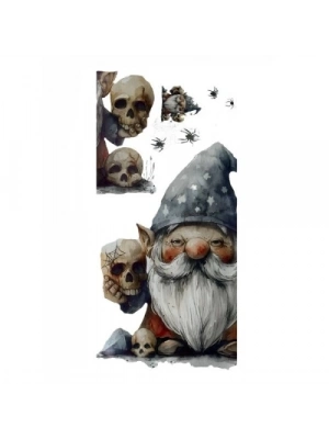 Gotik Cüce ve Kafatası Duvar Sticker Seti
