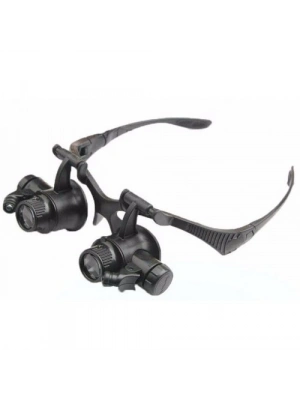 Gözlük Modeli 10x 15x 20x 25x Lens,2led Işıklı,büyüteç