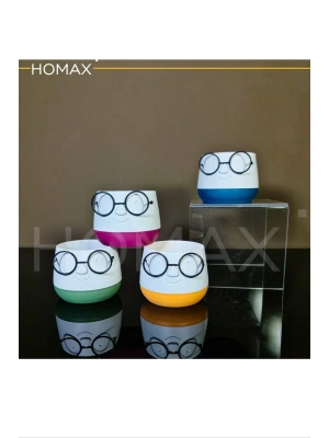 Gözlüklü Dekoratif Saksı Orta Boy 1 Adet Royaleks-5721