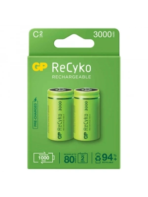 Gp Recyko 3000mah C Orta Boy Şarj Edilebilir Pil 2li Paket