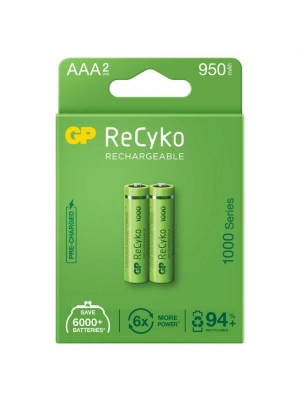 Gp Recyko 950mah Aaa Şarj Edilebilir İnce Kalem Pil 2li Paket