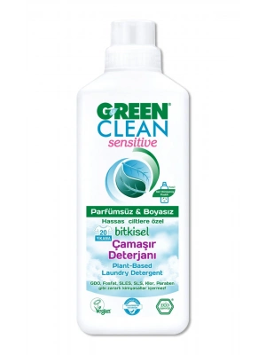 Green Clean Sensitive Parfümsüz Bitkisel Çamaşır Deterjanı 1000ml