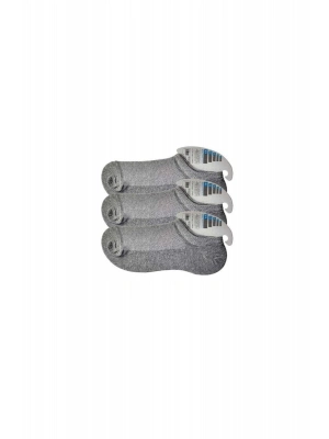 Gri Erkek Görünmez Çorap 3 çift