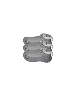 Gri Erkek Görünmez Çorap 3 çift