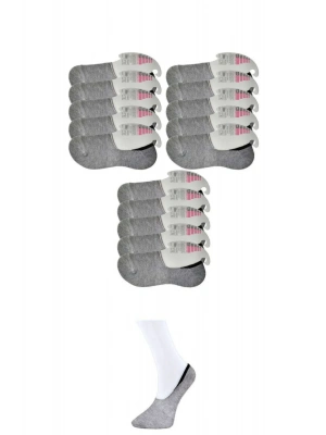 Gri Kadın Babet Çorap 15 çift