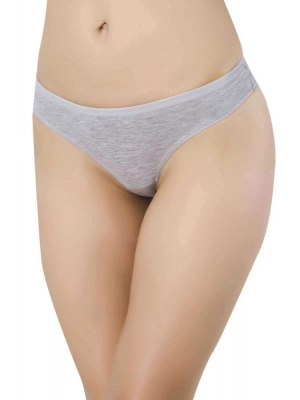 Gri Kadın Günlük Pamuklu Likralı Özel Poşet İçinde Taşınabilir  Slip Külot