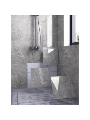 Gri Mermer Desen Duvar Sticker (30x30)