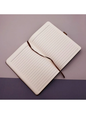 Gri Renk Defter Ve Metal Roller Kalem Seti