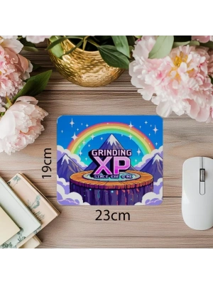 Grinding XP Yazılı Retro Piksel Mousepad - 19x23 cm 2 mm Dikdörtgen İthal Baskılı Mouse Pad