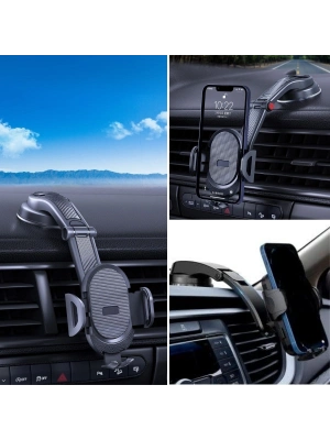 ®  Güçlü Vantuzlu Araç İçi Konsol Üstü Telefon Tutucu Aparat