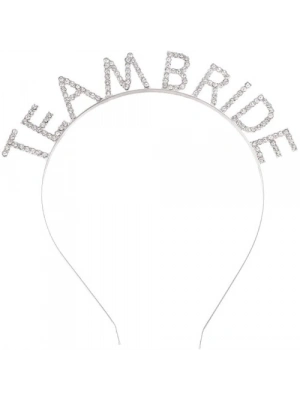 Gümüş Kaplama Kristal Taşlı Team Bride Taç