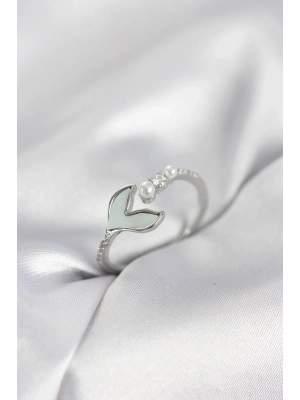 ® Gümüş Renk Balık Kuyruğu Model Kadın Yüzük