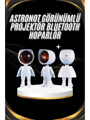 Gün Batımı Projektör Lamba Astronot Görünümlü Dekoratif Masa Lambası