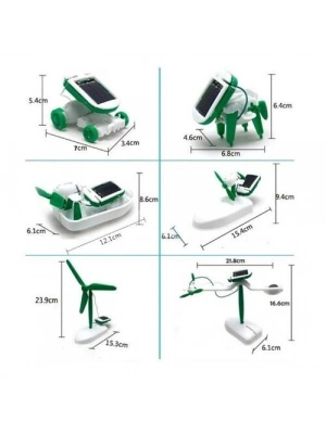 Güneş Enerjili Robot Oluşturma Seti Solar Kit (6 in 1)