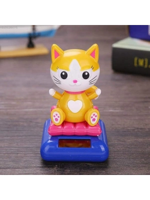 Güneş Enerjili Solar Sallanan Kedi