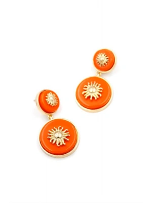 Güneş Küpe - Turuncu