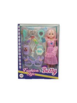 Güzellik Seti 7 Parça Aksesuarlı Bebek Seti - Pembe