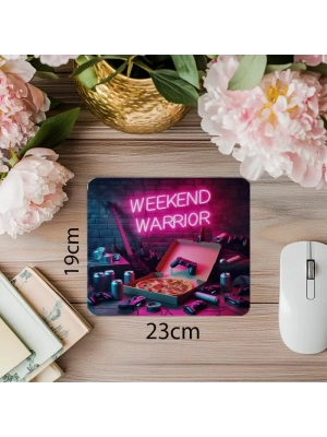 Hafta Sonu Gamer Ruhunu Yansıtan Mouse Pad - 19x23 cm 2 mm Dikdörtgen İthal Baskılı Mouse Pad