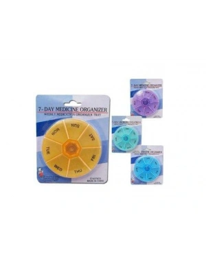 Haftalık İlaç Saklama Kutusu - Oval Kutu