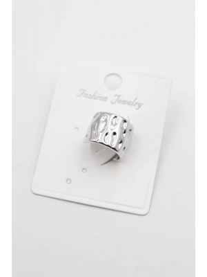 Halka Kıkırdak Küpe - Gümüş