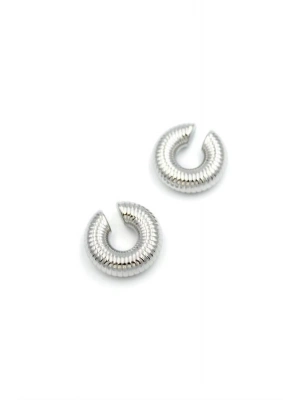 Halka Kıkırdak Küpe - Gümüş