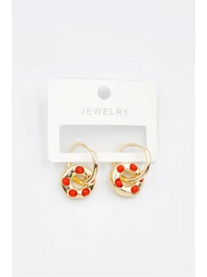 Halka Küpe - Kırmızı