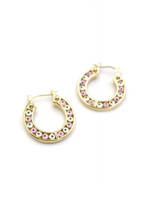 Halka Nazar Küpe - Altın